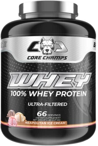Core Champs by Kai Greene Whey Protein | 100% Ultra Filtered Whey [2270 Γραμμάρια] Παγωτό ναπολιτάνα