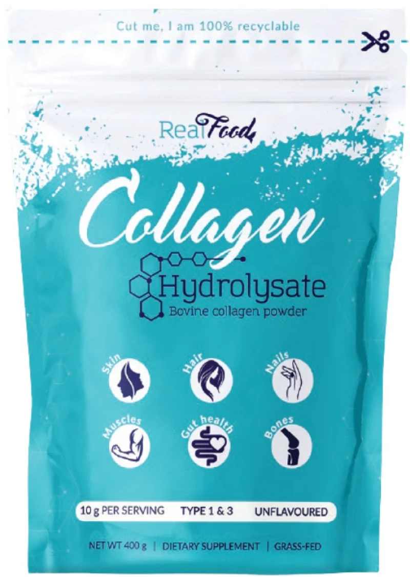 RealFood Collagen Hydrolysate Powder [400 Γραμμάρια] Φυσική