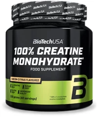 BioTech USA 100% Creatine Monohydrate Powder | Flavored [300 Γραμμάρια] Κίτρο