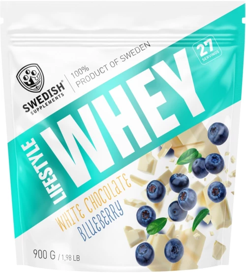 Swedish Supplements Lifestyle Whey [900 Γραμμάρια] Λευκή σοκολάτα με βατόμουρο