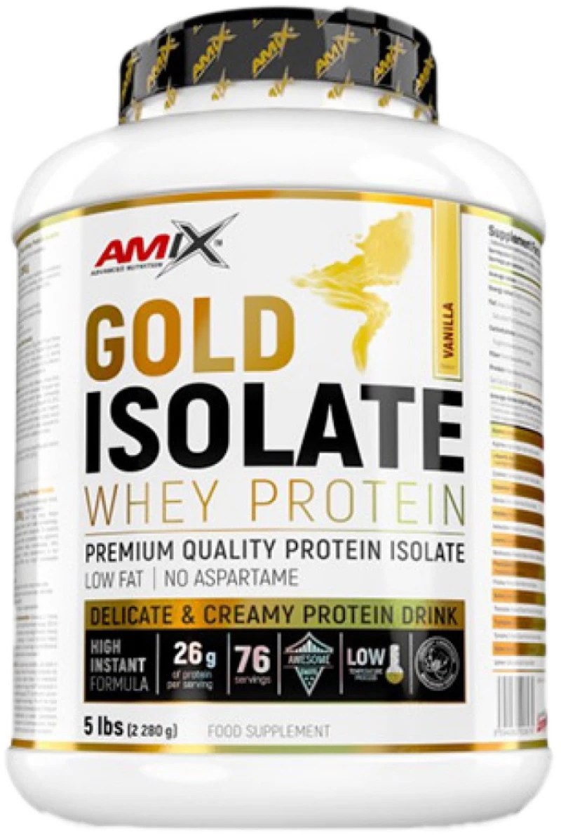 AMIX Nutrition Gold Whey Protein Isolate [2270 Γραμμάρια] Μόκα-Σοκολάτα καφές