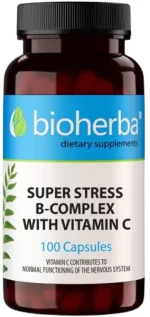 Bioherba Super Stress | Vitamin B-Complex with Vitamin C [100 Κάψουλες]