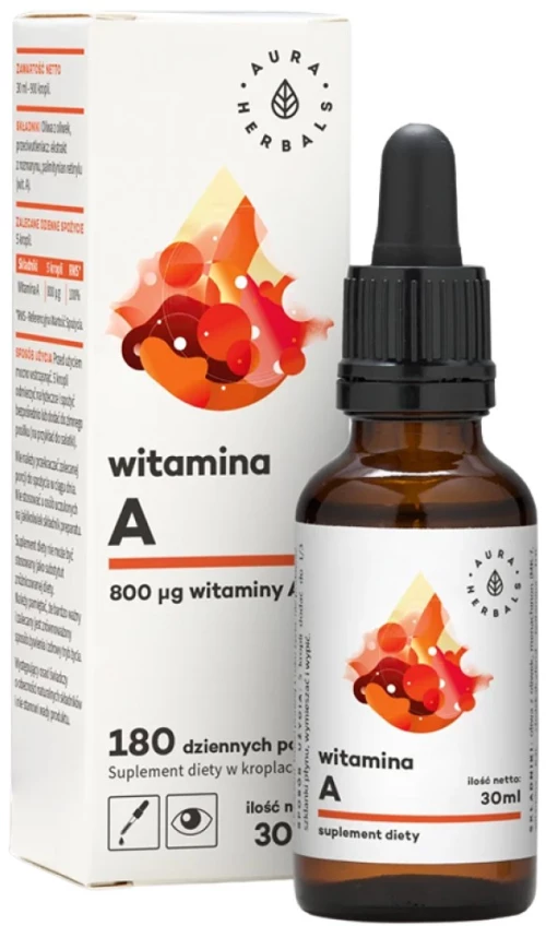 Aura Herbals Vitamin A Drops 800 mcg [30 ml]