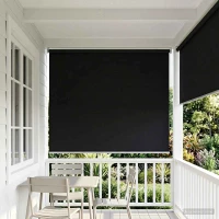 Ρολό Κουρτίνα UV Προστασία Μαύρο 200 x 140 cm Πολυεστέρας |42041255