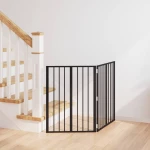 Πόρτα Σκύλου 2 pcs Μαύρο 60 x 80 cm Επικαλυμμένος Χάλυβας |892014