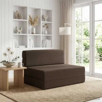 Κρεβάτι Καναπέ Αναδιπλούμενο Taupe 70 x 72 x 60 εκ Ύφασμα |900072