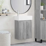 Μονάδα μπάνιου με βρύση Γκρι Sonoma 45,5 x 25,5 x 84 εκ |889487