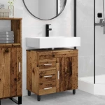 Έπιπλο μπάνιου Παλαιωμένο ξύλο 60 x 35 x 60 εκ. |889383