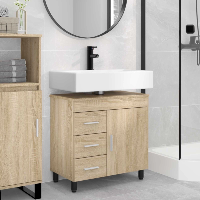 Έπιπλο μπάνιου Sonoma Δρυς 60 x 35 x 60 εκ. Επεξεργασμένο Ξύλο |889377