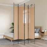 4-Πίνακας Διαχωριστικός Μπεζ 160 x 220 cm Ύφασμα |42039204