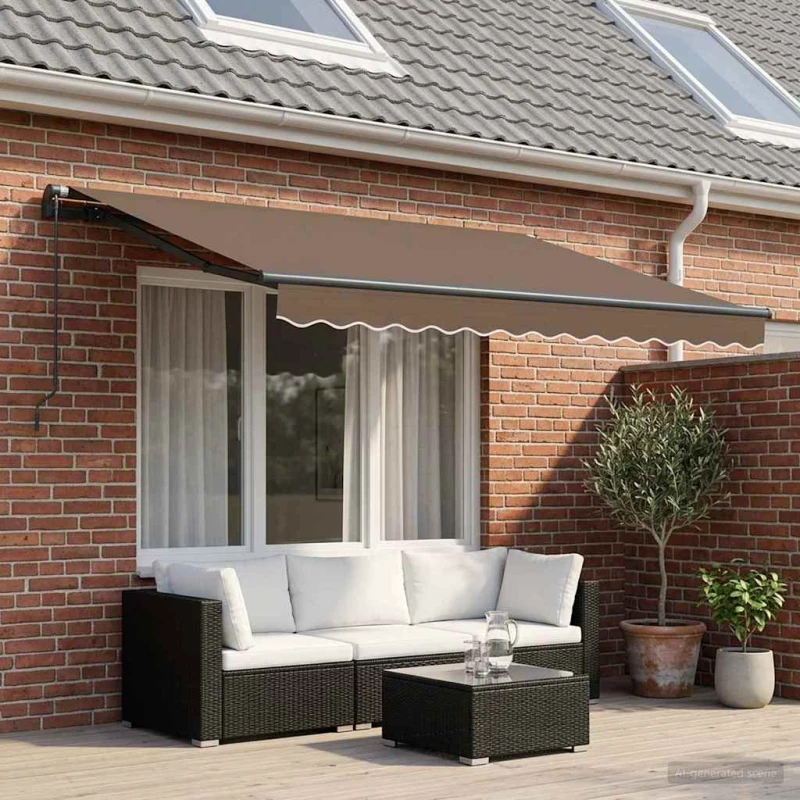 Αναδιπλούμενη τέντα Taupe 300 x 250 εκ |3425846