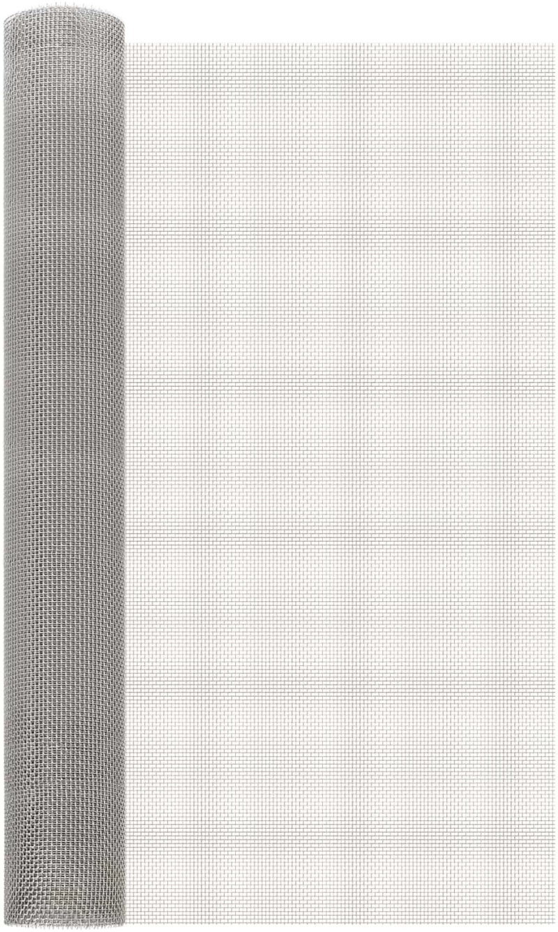 Πλέγμα Οθόνης 80 x 200 cm 6 Mesh Ανοξείδωτο Ατσάλι 201 Ασημί |42039653