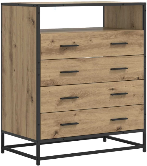 Ντουλάπι με Συρτάρια 4-Συρτάρι Artisan δρυς 70 x 41 x 83,5 εκ. |8010313