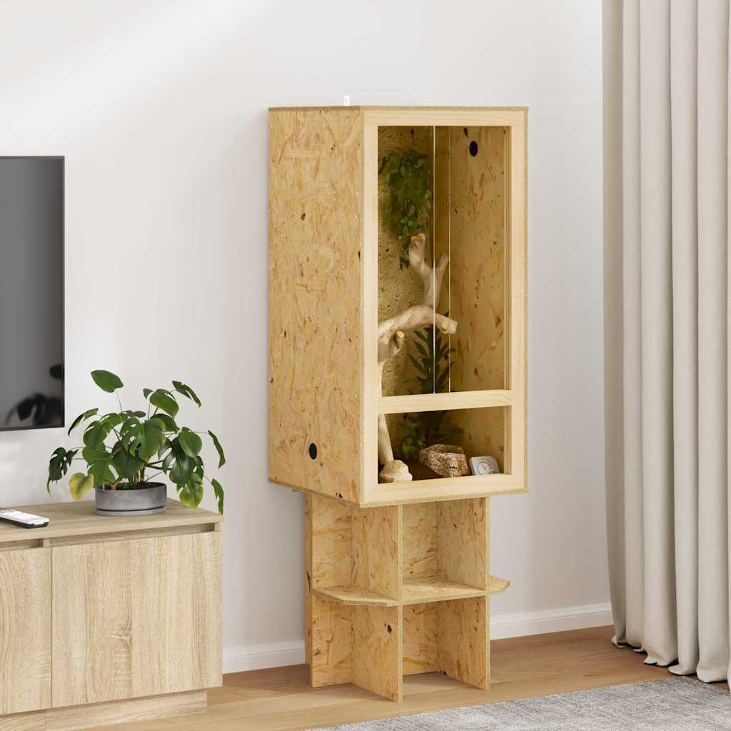 vidaXL Terrarium Καφέ 50 x 50 x 100 cm OSB