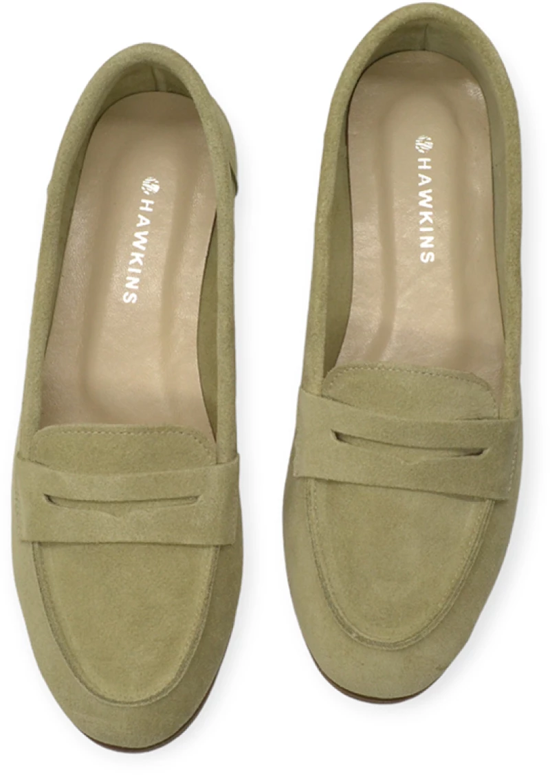 HAWKINS LOAFER 620002-F GREEN SUEDE