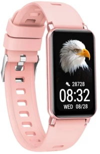 Maxcom Smart Band FW53 Nitro 1.45" 160mAh GPS IP68 με 37 Επιλογές Άσκησης και Μετρήσεων Ροζ