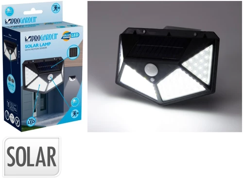 Ηλιακό φωτιστικο LED - 13.5x9.8x6cm - Μαύρο