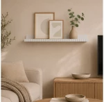 Ράφι τοίχου Homea 59x11.5x5.9cm - Λευκό