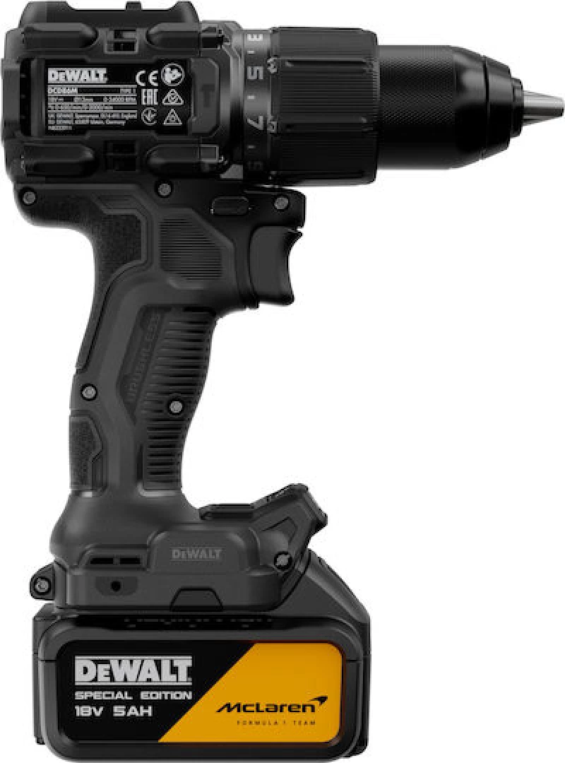 Dewalt McLaren DCD86MP2T-QW Κρουστικό Δραπανοκατσάβιδο 18V  2×5.0Ah