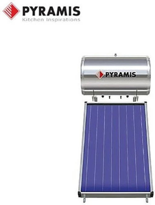 Pyramis Ηλιακός Θερμοσίφωνας 160Lt / 2m² Επιλεκτικού συλλέκτη Διπλής Ενέργειας 026000307