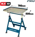 BORMANN Pro BWR4100 Τραπέζι Συγκόλλησης 760x500mm , 18,5Kg , Φορητό