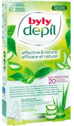 Perky Byly Depil Mint & Aloe Vera Αποτριχωτικές Ταινίες Σώματος 20τμχ