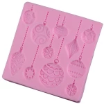 Καλούπι Σιλικόνης Craftistico 10.5x10.5x1cm χριστουγεννιάτικες μπάλες JSF10150