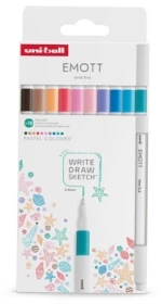 Σετ στυλό Uni Emott 10τμχ 0.4mm Pastel colours