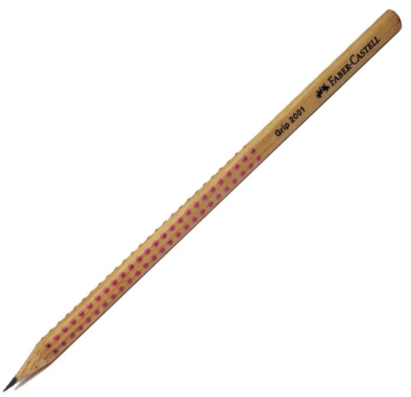 Μολύβι Faber-Castell 2001 GRIP HB φυσικό ξύλο ροζ