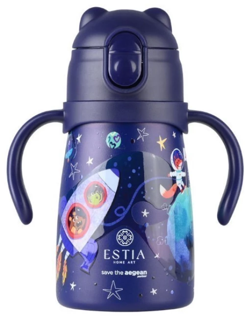 Ανοξείδωτο θερμός Estia Bubble Bottle Save the Aegean Solar Jump 300ml
