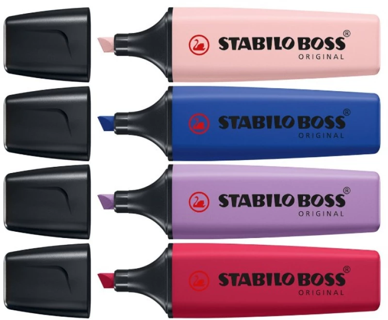 Μαρκαδόροι υπογράμμισης Stabilo Boss original Wildflowers 4τμχ