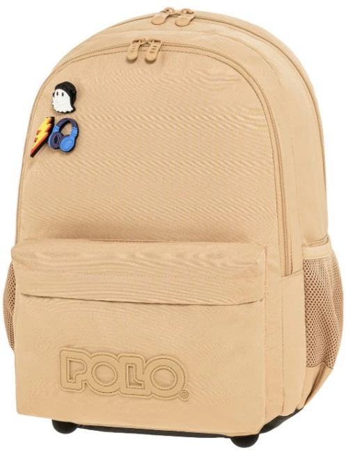 Σακίδιο πλάτης Polo Double Pins μπεζ 901059-7700