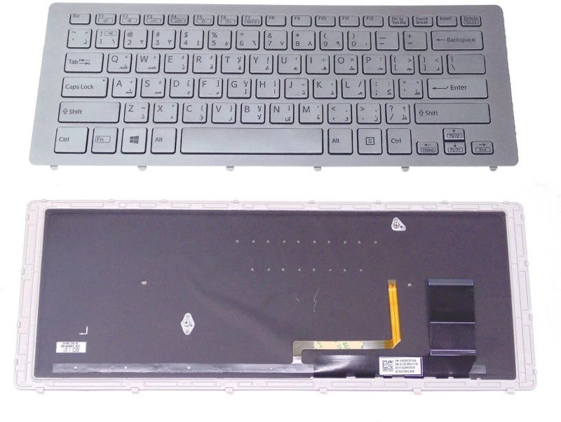 Πληκτρολόγιο Sony Vaio SVF15N Series, Μαύρο Ασήμι με Backlit, US/UK