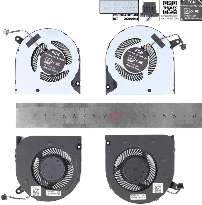 Ανεμιστηράκια για Dell G5 SE 5500 5505 G3 3500 2020 (CPU + GPU)