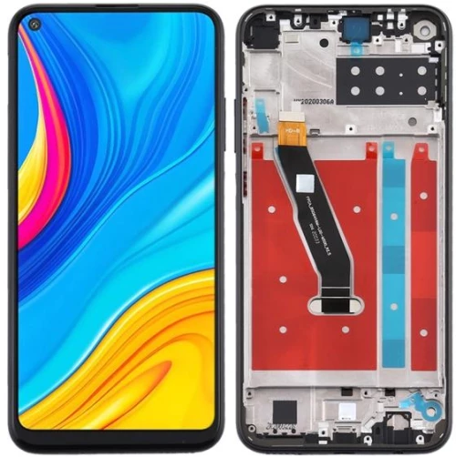 Huawei P40 Lite E - LCD Touch Black with Frame OEM