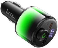 Bluetooth FM Transmitter HOCO E166 Path 42W – Ταχεία Φόρτιση PD 30W, USB-C και USB-A, Bluetooth, Hands-Free Κλήσεις, LED Ένδειξη E166