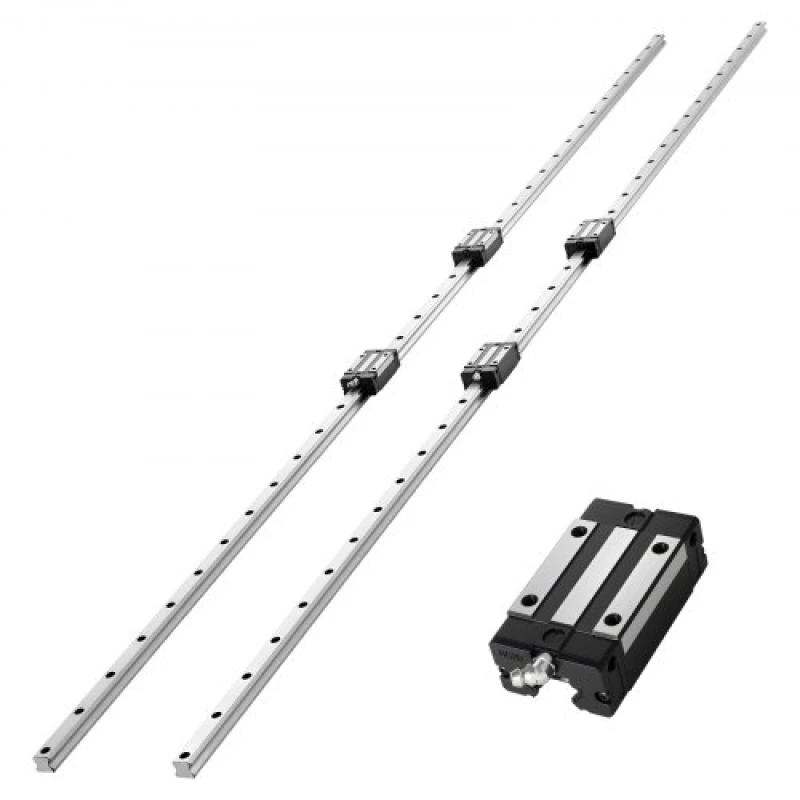 VEVOR Linear Rail Guide Kit, HGR20, 2Pcs 2000 mm (78,74 ίντσες) Γραμμικές ράγες κίνησης και 4 τεμ.