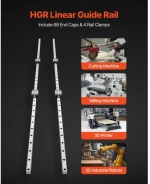 VEVOR Linear Rail Guide Kit, HGR20, 2Pcs 2000 mm (78,74 ίντσες) Γραμμικές ράγες κίνησης και 4 τεμ.