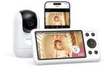 Momcozy Συσκευή Παρακολούθησης Μωρού BM04 WiFi 5" White