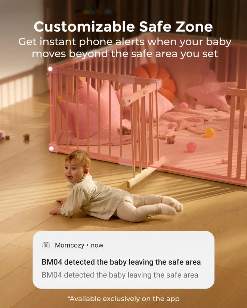 Momcozy Συσκευή Παρακολούθησης Μωρού BM04 WiFi 5" White