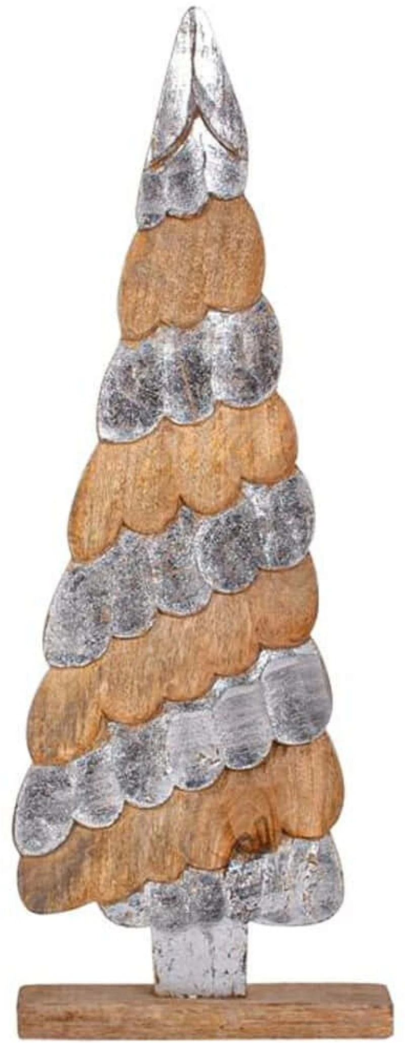 Χριστουγεννιάτικο Δεντράκι 964-225-019 23x8x72cm Natural-Silver