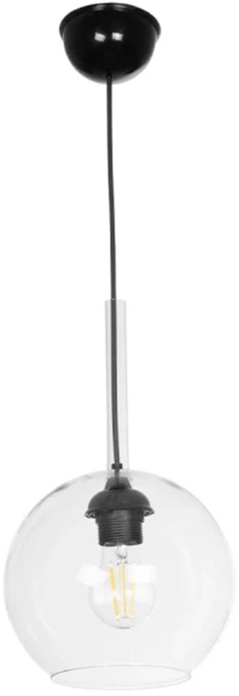 Φωτιστικό Οροφής Balu 206-0038 20x20x18cm 1xE27 Clear GloboStar