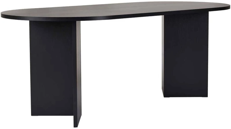 Τραπέζι Sabella 746NRD1110 200x90x75cm Wood Black Μοριοσανίδα, Μελαμίνη