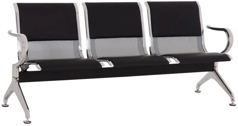 Κάθισμα Αναμονής Τριθέσιο Aviator HM18400 172x55x76cm Black