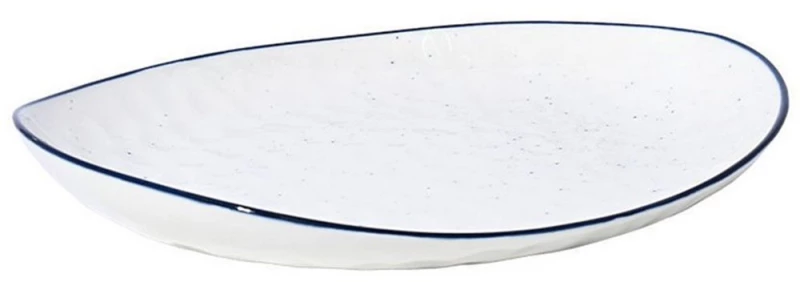 Πιάτο Γλυκού Pebbles 07-37123 22cm White-Blue Estia Πορσελάνη