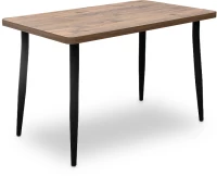 Τραπέζι Levico  Mdf - μεταλλικό χρώμα ακακίας 130x75x75εκ.