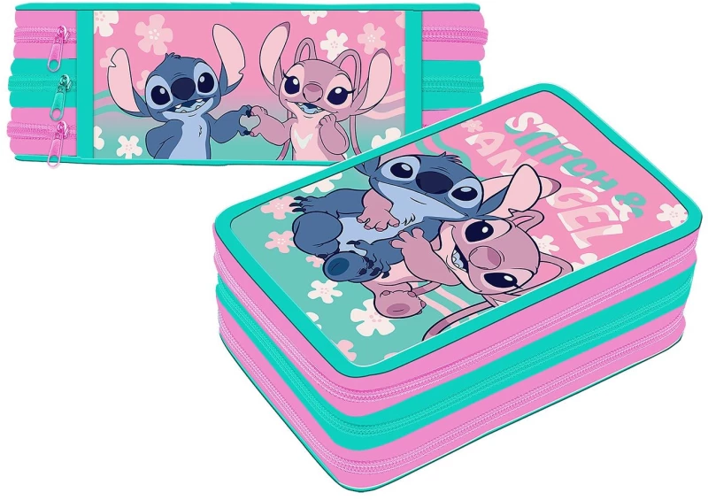 Κασετίνα Γεμάτη Τριπλή Stitch 19,5x12,5x6cm Stitch 1004E-5319 50-3712