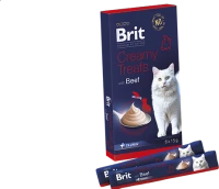 BRIT BY NATURE Creamy cat Treats  6x15gr Liver