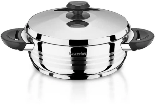 Κατσαρόλα Diana ISF3TTCLK0828000B Φ28x8cm Inox-Black Isfa Metal 28cm Ανοξείδωτο Ατσάλι
