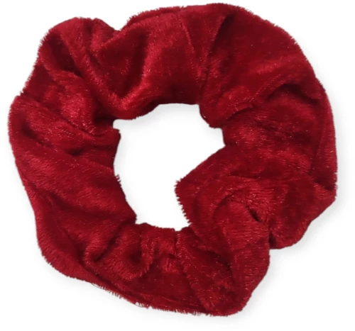 ΥΦΑΣΜΑΤΙΝΟ Scrunchie ΛΑΣΤΙΧΑΚΙ ΜΑΛΛΙΩΝ - Κόκκινο